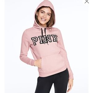PINK VS Funnel Neck Pullover Hoodie NWT